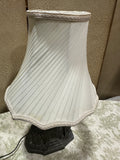Small Vintage Metal Windmill Style Lamp with Shade