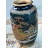 1950s Asian Hand Painted Urn