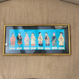 1970s Asian Silk People Work of Art