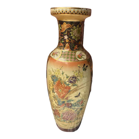 1970s Large Satsuma Style Vase