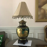 1970s Ming Horse Lamp With Brass Details