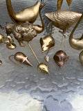 Large Collection of Brass Animals- Set of 21