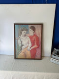 The Lovers Picasso Print, Framed