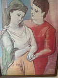 The Lovers Picasso Print, Framed
