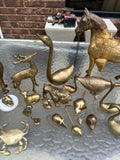 Large Collection of Brass Animals- Set of 21