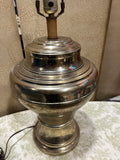 Simple Vintage Silver Urn Style Table Lamp