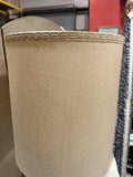 Vintage Brass and Amber Glass Large Table Lamp