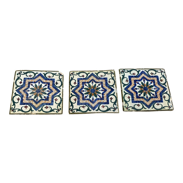 Ceramic Coasters with Portuguese Patterns