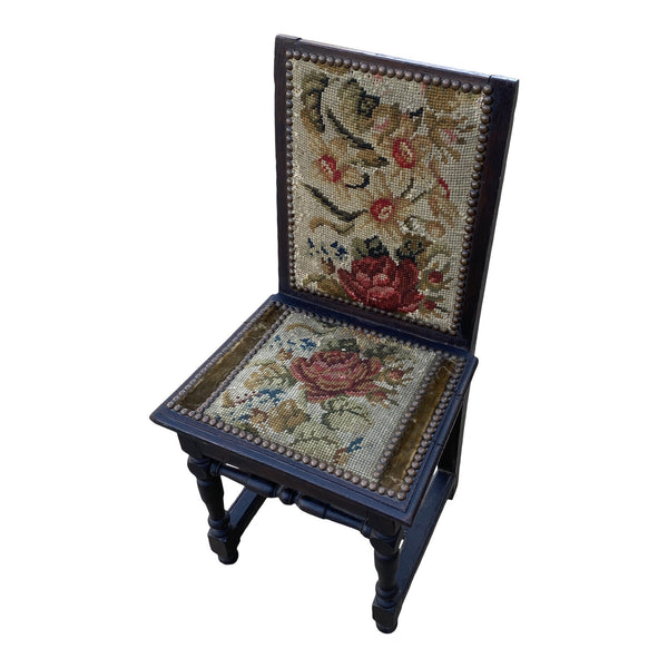 Antique needlepoint chairs online for sale