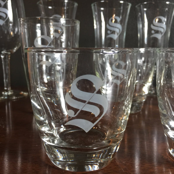 Square Beverage Glasses – The Monogrammed Home