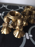 Brass Angel Candle Holders - a pair