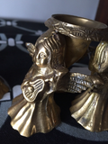 Brass Angel Candle Holders - a pair