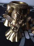 Brass Angel Candle Holders - a pair
