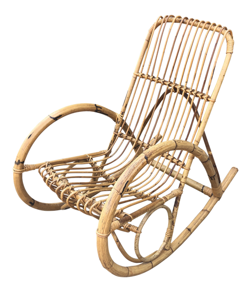 Franco Albini Bamboo Rocking Chair – Fig House Vintage