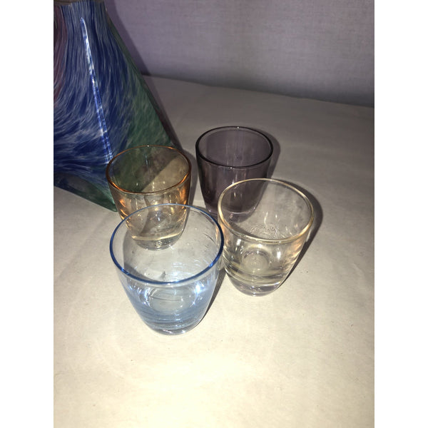 5 Simple Shot Glasses / Small Drinking Glasses / Vintage / 