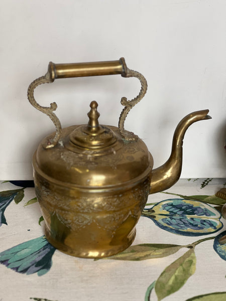 19th century brass Moroccan teapot – Fig House Vintage