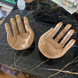 Vintage Wooden Hand Bowls - a Pair - FREE SHIPPING!