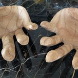 Vintage Wooden Hand Bowls - a Pair - FREE SHIPPING!