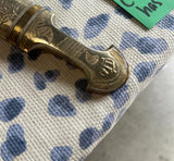 Beautiful Vintage Asian Style Silver and Brass Letter Opener