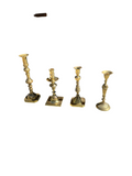 Collection of Brass Candlestick Holders- Set of 4