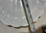 White Ceramic Vintage Shell Style Serving Platter