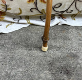 Vintage Hand Carved Wooden Bamboo Cane