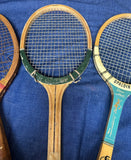 Collection of Vintage Miscellaneous Wooden Tennis Rackets With Condition Issues