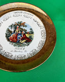 Vintage St. Petersburg Colonial Style Plate With a Gold Rim