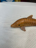 Handmade Vintage Wooden Carved Movable Dolphin Figurine