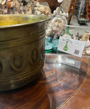 Small Brass Bowl With Oval Etched Accents