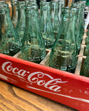 Atlanta Southern Bottles Glass Collection With Red Coca Cola Tray