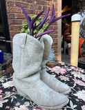 Cowboy Boot Pair Concrete Planter