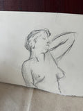 Cropped Nude Drawing of a Woman