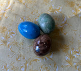 Italian Collection of Alabaster Eggs - Set of 3