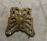 Small Brass Simple Butterfly Trivet/Hot Plate