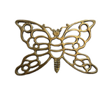 Vintage Brass Butterfly Trivet