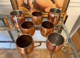 Collection of Copper Moscow Mule Cups- Set of 7