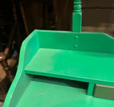 Kelly Green Wooden Vanity With Flipping Mirror