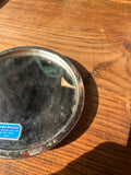 Small Silver Detailed Pocket Mirror