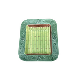 Hand Painted Stoneware Asparagus Tray