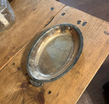 Oval Silver Tray With Detailed Handles