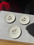 1970s Pheasant and Duck Themed Plates and Matching Serving Tray Set- 4 Pieces