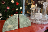 Geometric Minimalist Green Marble Bookends Cpa Design