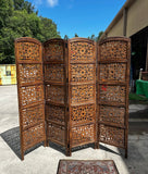 Hand Carved Wooden Large Screen/Room Divider