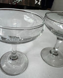 Pair of Glass Anniversary Champagne Glasses