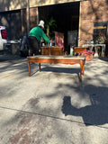 Wooden Coffee Table With Marble Top