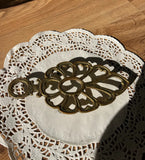 Small Brass Detailed Decorative Trivet