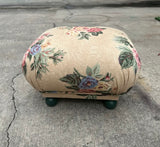 Petite Hollywood Regency Footed Pouf