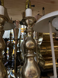 Pair of Vintage Heavy Brass Table Lamps