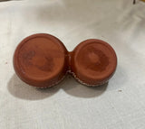 Pair of Ceramic Brown Olive Spanish Serving Bowls